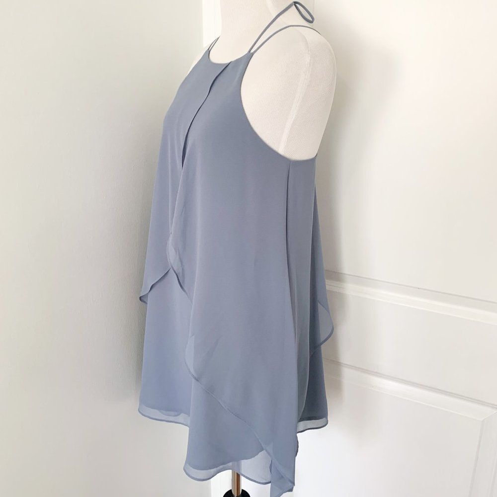 Bcbgeneration Light Blue Ruffle Halter Dress - image 2